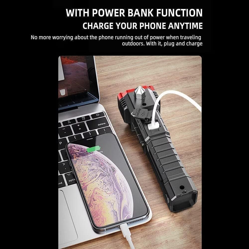 Torch - Hammer Torch LED Flashlight with powerbank