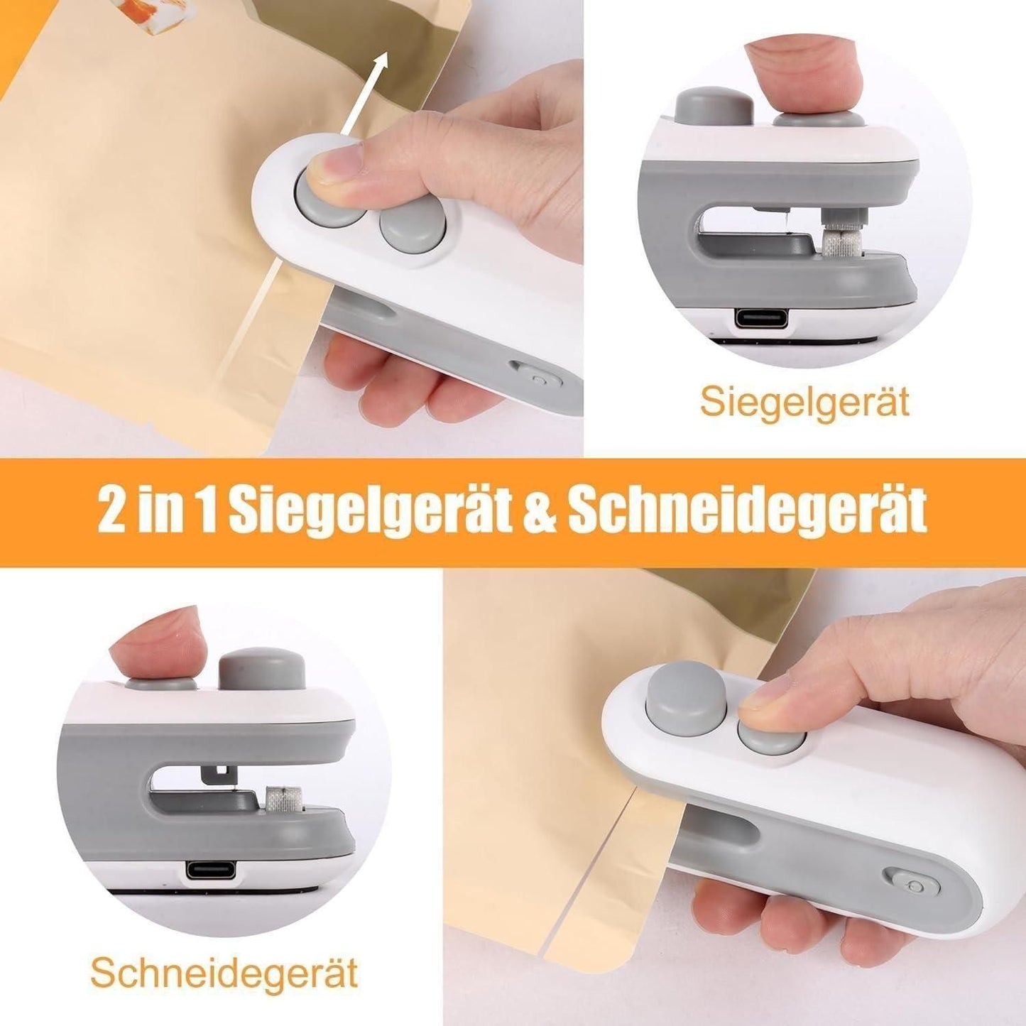 Portable Mini Sealing Machine 2-in-1
