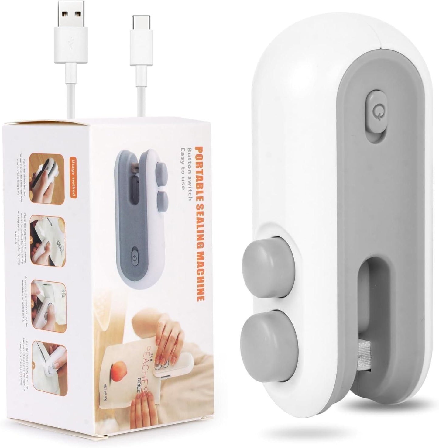Portable Mini Sealing Machine 2-in-1