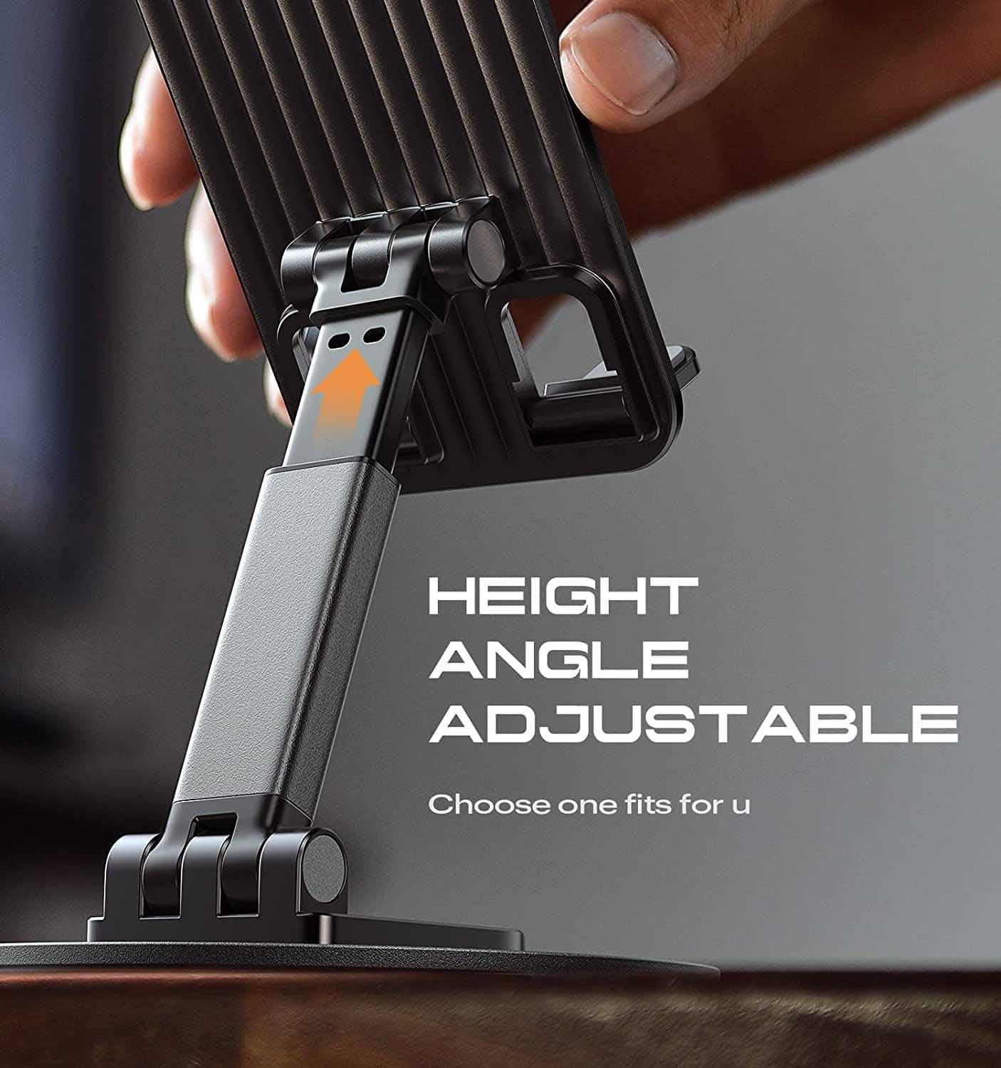 Mobile Phone Stand – 360° Rotation with Adjustable Height & Angle
