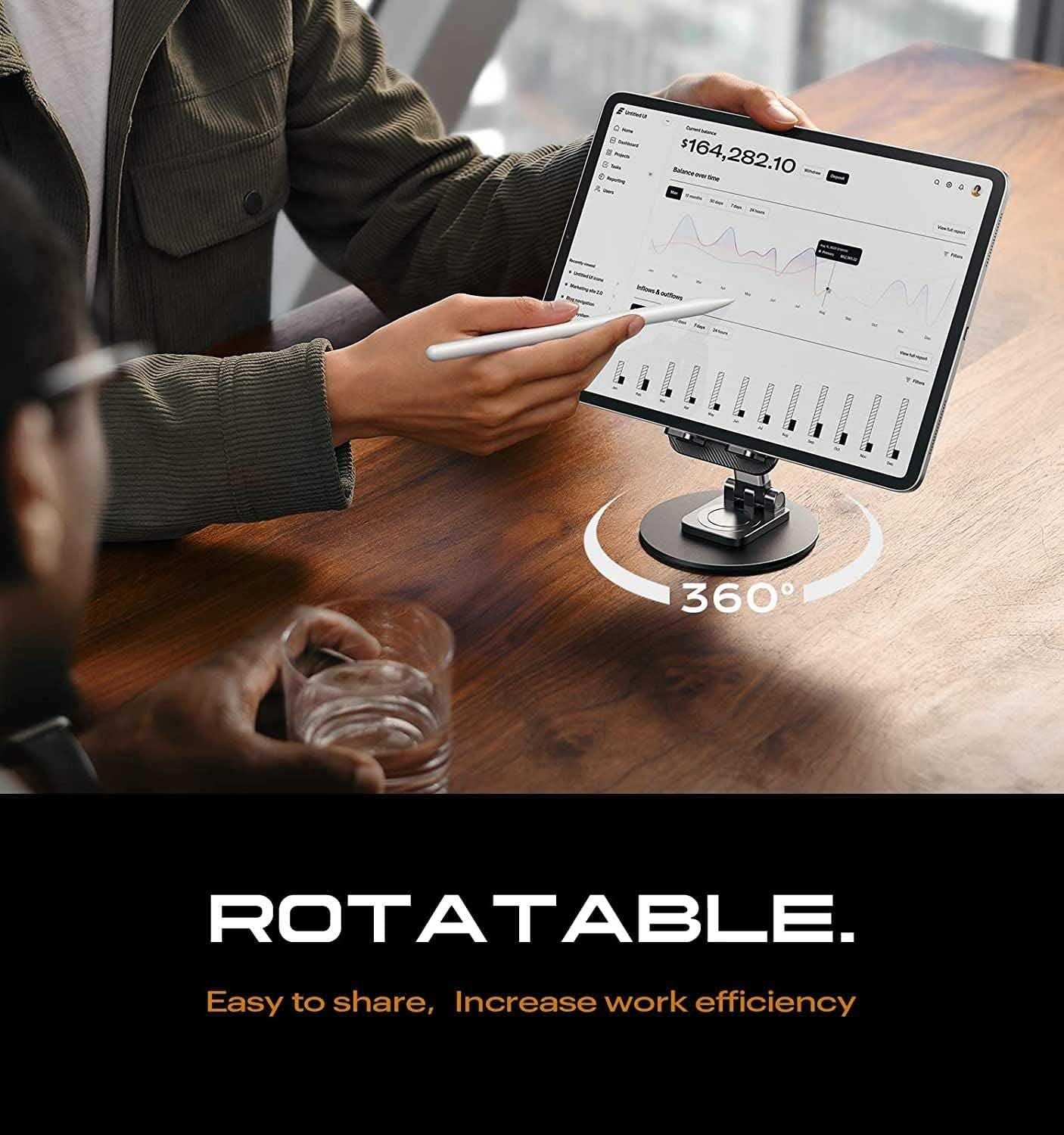 Mobile Phone Stand – 360° Rotation with Adjustable Height & Angle