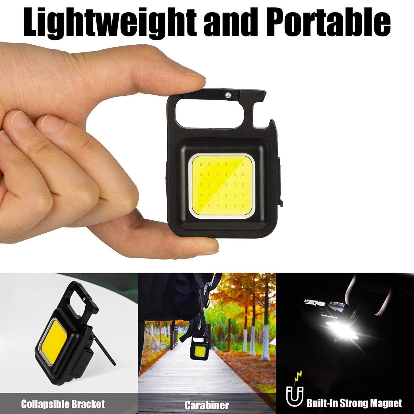 Small Rechargeable Keychain Flashlight